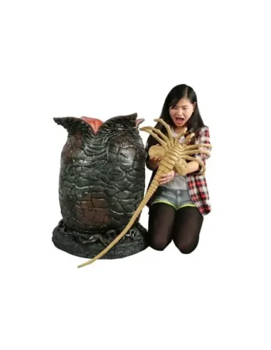 Replica neca alien huevo y facehugger latex y gomaespuma 91 cm life size con luces led alien