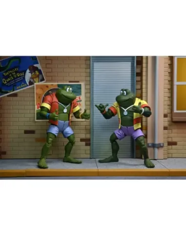 Pack 2 figuras neca ranas napoleon & atilla 18 cm scale action figure tmnt cartoon re - run