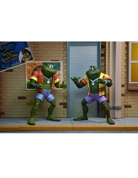 Pack 2 figuras neca ranas napoleon & atilla 18 cm scale action figure tmnt cartoon re - run