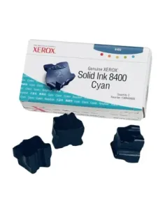 Tinta solida xerox tektronix phaser 8400 cian 3 unidades