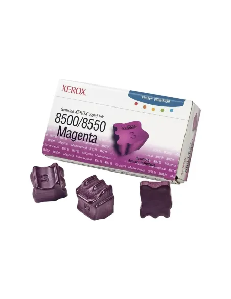 Tinta solida xerox tektronix phaser 8500 - 8550 magenta 3 unidades