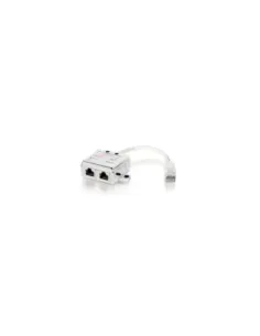 Adaptador equip rj45 cat5e 1 macho a 2 hembras