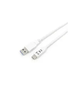 Cable usb tipo c a usb 3.2 equip macho - macho 1m blanco