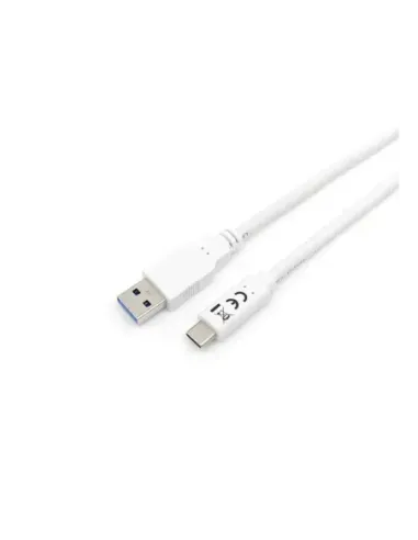 Cable usb tipo c a usb 3.2 equip macho - macho 1m blanco