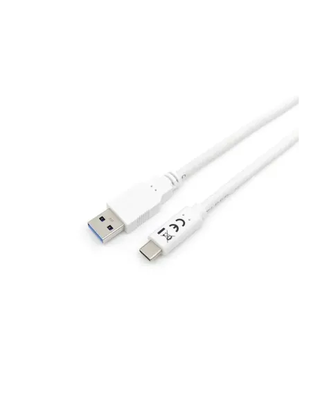 Cable usb tipo c a usb 3.2 equip macho - macho 1m blanco