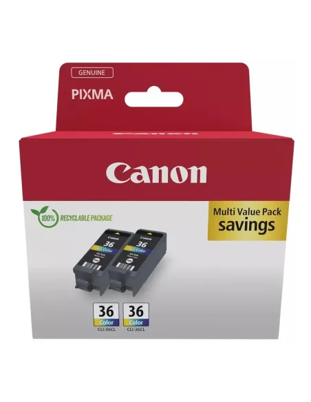 Multipack canon cli - 36 c - m - y 2 unidades