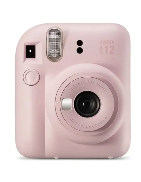 Camara fujifilm mini instax 12 flash -  autoexposicion -  rosa pastel
