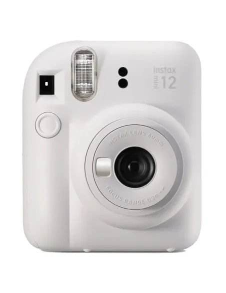 Camara fujifilm mini instax 12 flash -  autoexposicion -  blanco arcilla