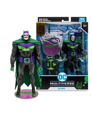 Figura mcfarlane toys dc multiverse 7in -  batman (batman: white knight)(jokerized)(gold label)