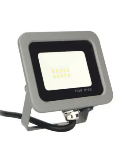 Foco led ips 65 10w 5700k luz fría 800lm gris