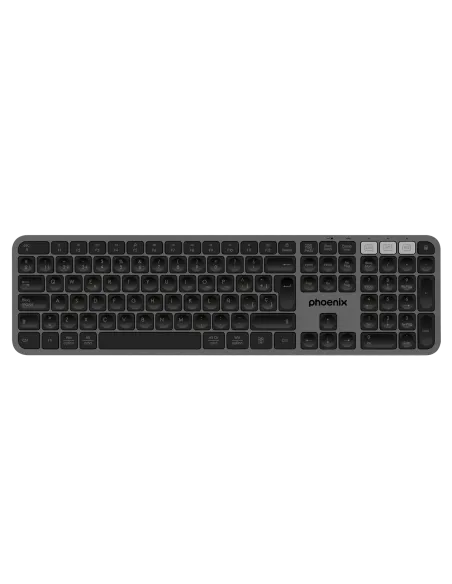 Teclado inalámbrico multidispositivo phoenix k300 blueooth dual y 2.4ghz