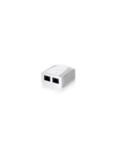 Roseta de superficie equip cat6 utp 2 puertos hembras rj45
