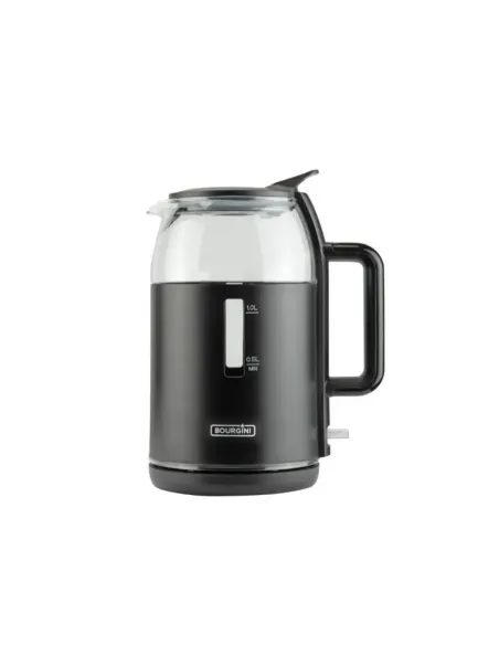 Hervidor bourgini 2000w 1.5l cristal y plastico