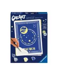 Kit para pintar con números ravensburger creart serie trend d zodiac: tauro
