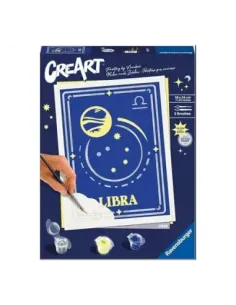 Kit para pintar con números ravensburger creart serie trend d zodiac: libra