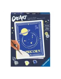 Kit para pintar con números ravensburger creart serie trend d zodiac: capricornio