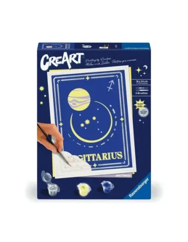 Kit para pintar con números ravensburger creart serie trend d zodiac: sagitario