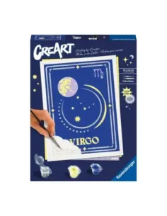 Kit para pintar con números ravensburger creart serie trend d zodiac: virgo