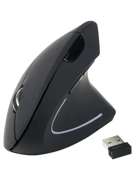 Mouse raton ergonomico equip optico - wireless inalambrico - 1600dpi