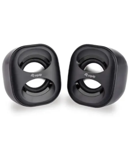 Altavoces 2.0 equip life mini 6w rms color negro jack 3.5 pulgadas alimetancion usb