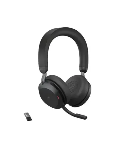 Auriculares jabra evolve2 75 ms stereo inalambrico negro