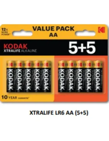 Blister pilas kodak alcalina xtralife aa lr6 -  blister 5+5