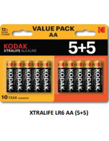 Blister pilas kodak alcalina xtralife aa lr6 -  blister 5+5