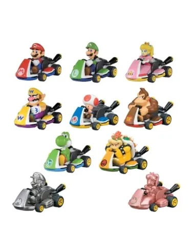 Vehículo mario kart retrofriccion 1 unidad aleatoria