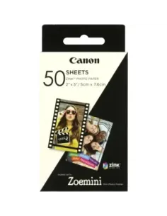 Papel fotografico canon zp - 2030 50 hojas zink para zoemini