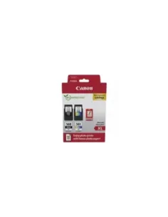 Cartucho de Tinta Original Canon PG-560XL + CL-561XL Multipack Alta Capacidad/ Negro/ Tricolor + Papel Fotográfico