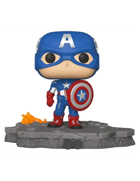 Funko pop deluxe marvel los vengadores avengers capitan america assemble 45076