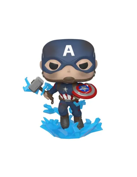 Funko pop marvel los vengadores endgame capitan america con escudo roto & mjolnir 45137