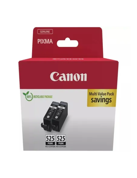 Pack cartucho tinta canon pgi - 525pgbk