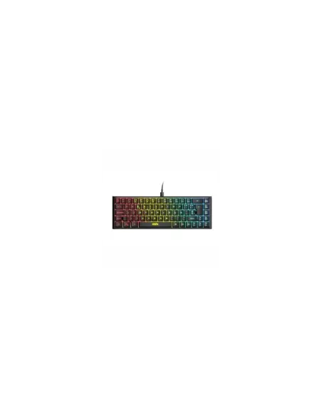 Teclado energy sistem esg k4 kompact - rgb negro - led rainbow - 69 teclas antighosting - xbox - ps5 - pc - mac