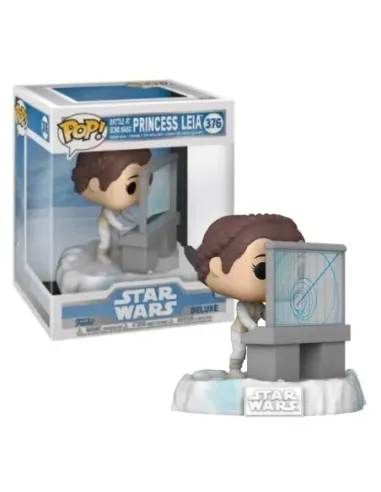 Funko pop deluxe star wars princesa leia en la batalla de la base en echo 45901