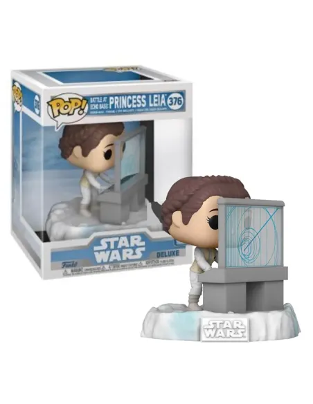 Funko pop deluxe star wars princesa leia en la batalla de la base en echo 45901
