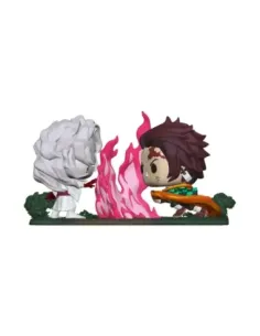Funko pop moment animacion demon slayer kimetsu no yaiba tanjiro vs rui