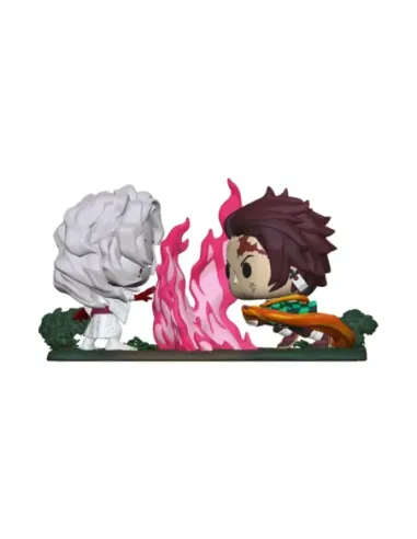 Funko pop moment animacion demon slayer kimetsu no yaiba tanjiro vs rui