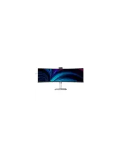 Monitor Profesional Ultraparonámico Curvo Philips 49B2U6900CH 48.8"/ Dual QHD/ Multimedia/ Regulable en altura/ Webcam/ Negro