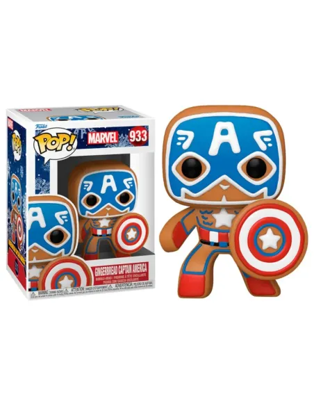 Funko pop marvel navidad galleta jengibre capitan america 50657