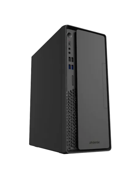 Caja sobremesa phoenix lite evo de 15 litros para placas matx y fuente tfx usb 3.0 y tipo c