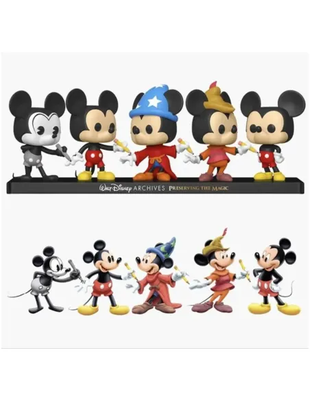 Funko pop disney archivos pack premium 5 mickey mouse 51118