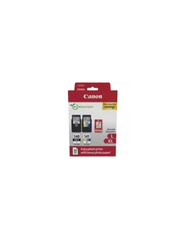 Cartucho de Tinta Original Canon PG-540L + CL-541 XL Multipack Alta Capacidad/ Negro/ Tricolor + Papel Fotográfico