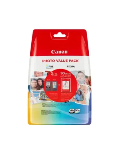 Multipack canon pg - 540l - cl - 541xl + papel fotografico