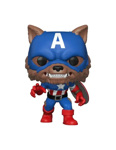 Funko pop marvel capitan america capwolf edicion limitada exclusiva 55506