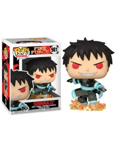 Funko pop animacion fire force shinra con fuego 56159