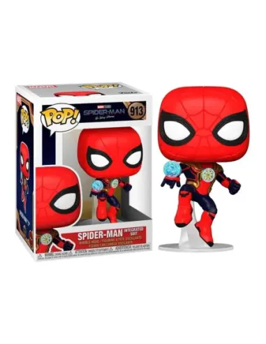 Funko pop marvel spiderman no way home spider - man traje integrado 56829