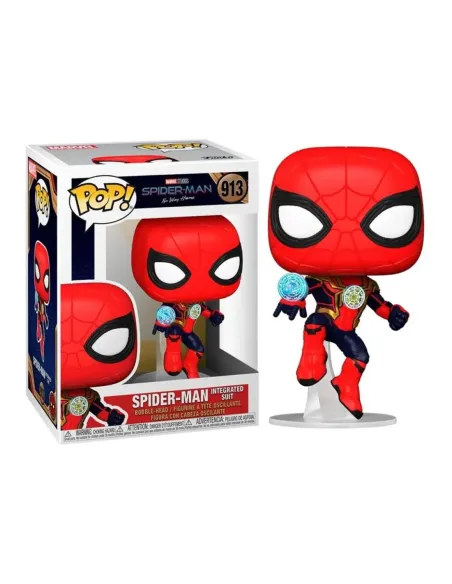 Funko pop marvel spiderman no way home spider - man traje integrado 56829