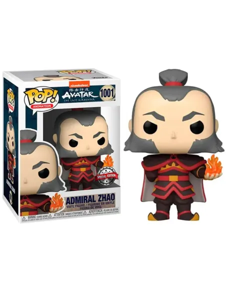 Funko pop animacion avatar the last airbender la leyenda de aang admiral zhao con bola de fuego edicion especial 56965