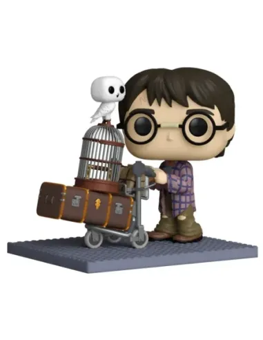 Funko pop deluxe harry potter harry empujando el carro con hedwig 57360
